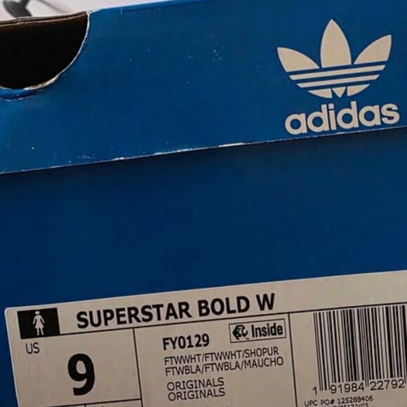 NWB Adidas SUPERSTAR BOLD W9 Limited Edition - Picture 6 of 7